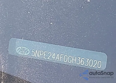 2016 Hyundai Sonata Se from USA, damaged, VIN 5NPE24AF0GH363020